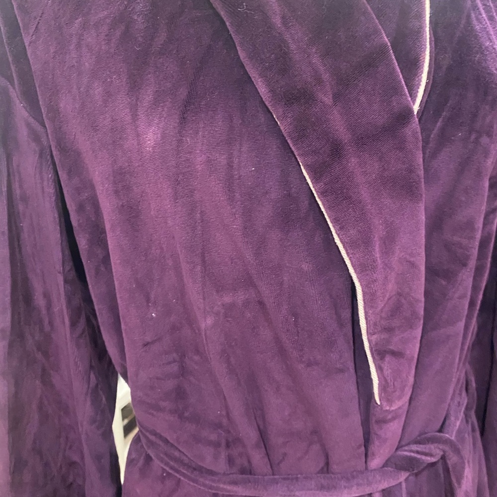 Dior Deep Purple Robe with White Label - Picture 2 of 7